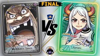 Grande final entre Teach e Yamato! Quem leva? One Piece Card Game 🏆