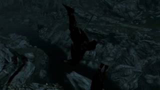 Skyrim - прыжок с высоты