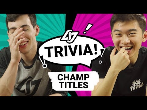 CLG LEAGUE TRIVIA - Stixxay vs Biofrost
