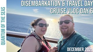 Disembarkation from Quantum of the Seas // Cruise Vlog Day 6