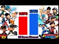 Boboiboy Vs Boboiboy Galaxy All Seven Elements