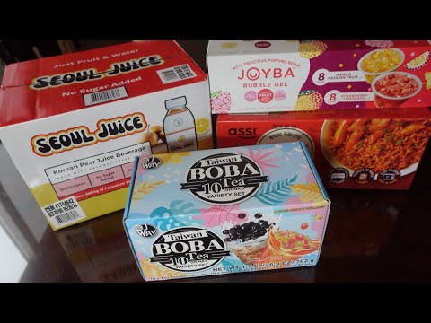 4 New Costco Asian Foods | Rapokki, Seoul Juice, Joyba, Taiwan Boba Tea