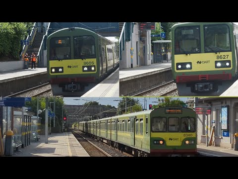 Empty Stock DART movements at Dalkey, Sandycove and Shankill. 29/7/23