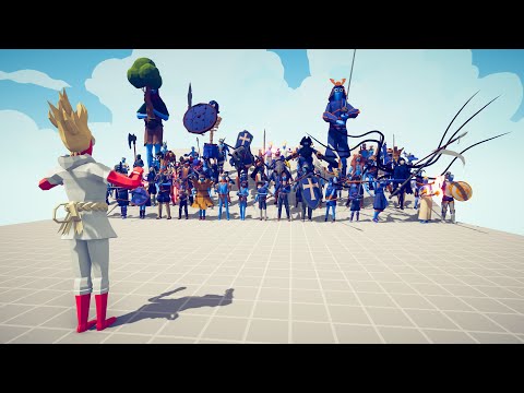 SUPER PEASANT vs MELEE Team - Totally Accurate Battle Simulator TABS