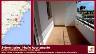 preview picture of video '2-dormitorios 1-baño Apartamento se Vende en La Torre Golf Resort, Roldan, Murcia, Spain'