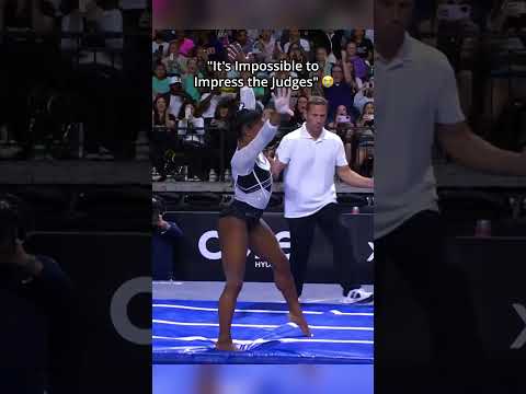 I think we all wish that she was our judge😂 #gymnastics #simonebiles #judge #funny #impress