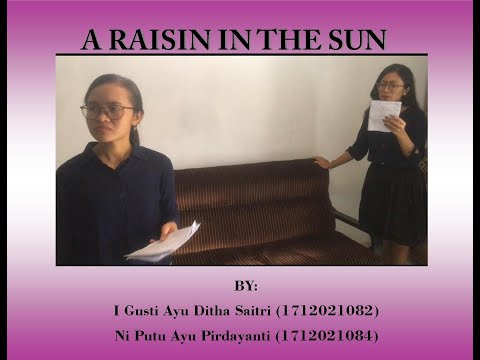 A Raisin in the Sun_ Page 88-90. By I Gusti Ayu Ditha Saitri and Ni Putu Ayu Pirdayanti