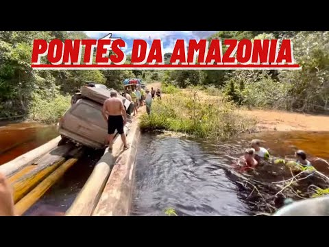 TAC Veteranos 2022 07 - Atravessando a Amazônia por vezes encontramos pontes frágeis ou submersas!