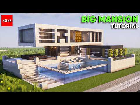 How to build a big mansion in Minecraft