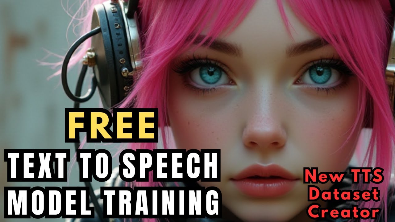 Train AI Text to Speech Models for FREE in Google Colab