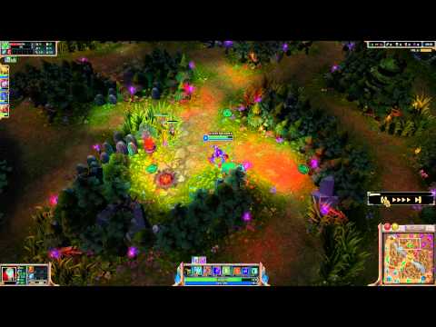 Shaco jungle lvl 2 red buff invade 2v1 steal and kill