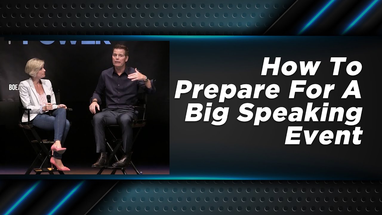 How to prepare for a big speaking event – speakers and presenters