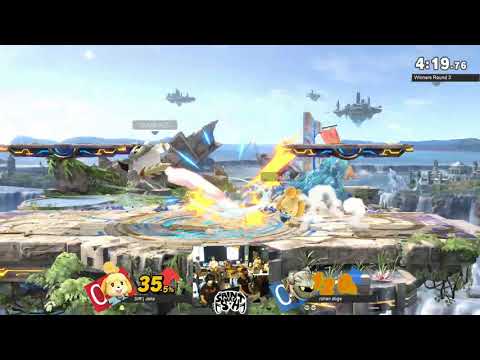 2021-06-26 Saint Smash COVID Edition - WR3 - SIR Jaka (Isabelle) vs rohan doge (Meta Knight) Game 1