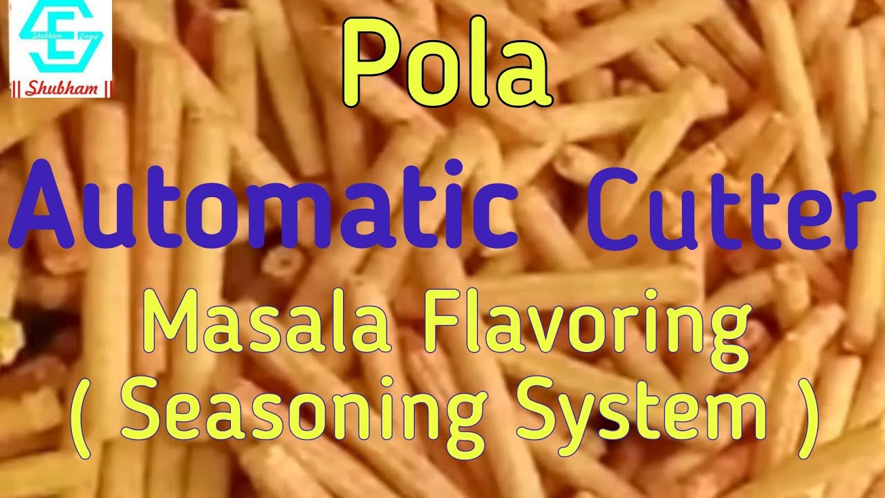 Pola Automatic Cutting & Masala Flavoring ( Seasoning System ) Machine