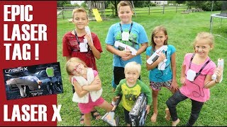 Epic Laser Tag with Laser X | Crazy8Family