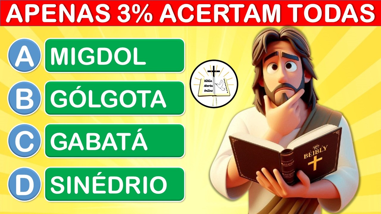 30 PERGUNTAS BÍBLICAS SOBRE O EVANGELHO DE JOÃO - QUIZ BÍBLICO