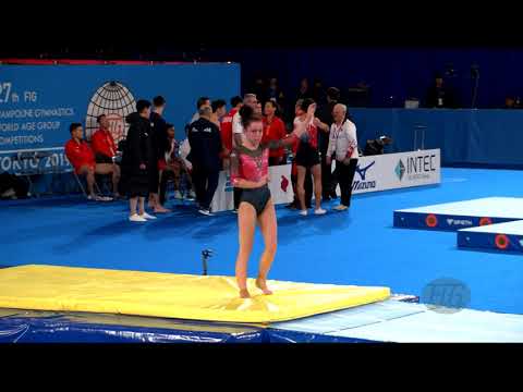 HIPEL Zoe Lynn (CAN) W - 2019 Trampoline Worlds, Tokyo (JPN) - Qualification Tumbling R1