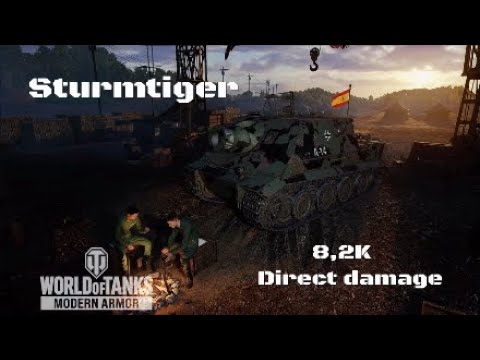 Sturmtiger in Campo del oeste:8,2K direct damage :Wot console - World of Tanks console