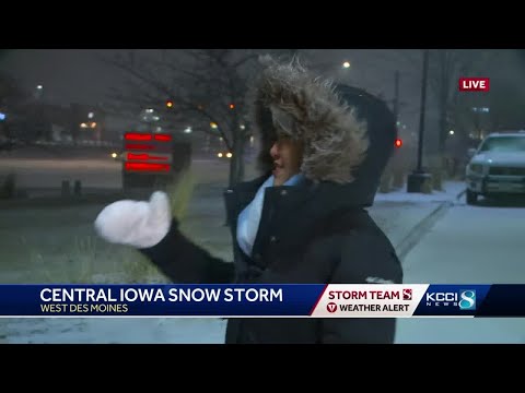 Central Iowa winter storm update