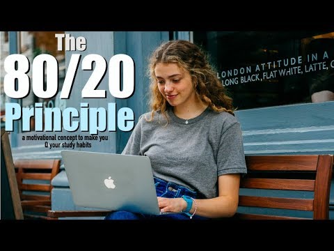 The 80/20 Principle in Studying and How to Use It || Motivated Mondays.