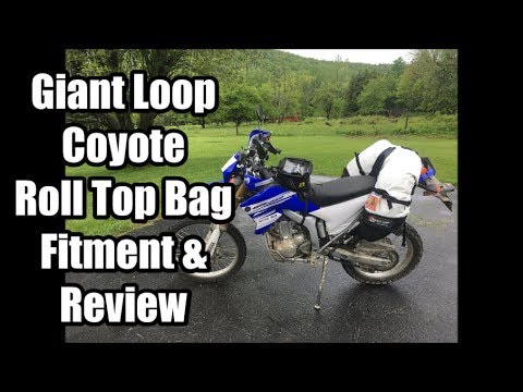 Giant Loop Coyote Roll Top Bag   Fitment & Review on WR250R