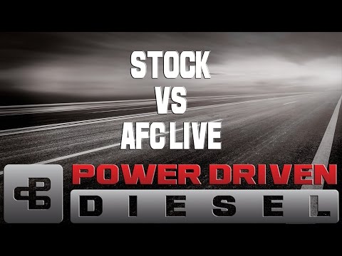 Dyno Test: Stock Vs  AFC LIVE | Power Driven Diesel