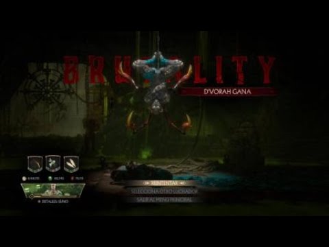 Mortal Kombat 11 D'Vorah Brutality Full Battle (9/9) (New Brutality)