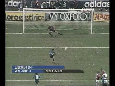 1996-1997 Milan vs Inter 1-1 Djorkaeff (rigore)