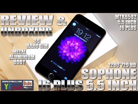 Sophone i6 Plus 5.5" HD [REVIEW & UNBOXING] 1:1 Metal Body, MTK6582, Fingerprint Unlock (Fake)