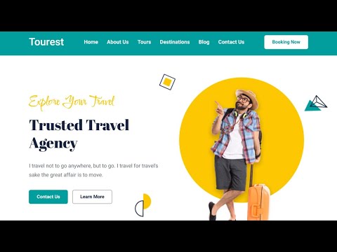 Travel Website Design Using Html Css Javascript Free Source Code