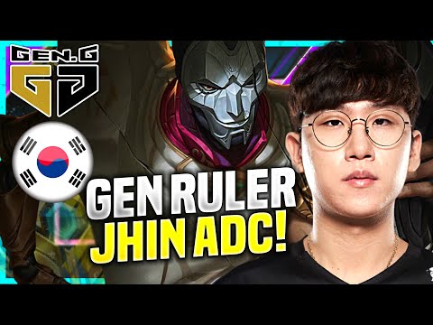RULER DESTROYING WITH JHIN! - GEN Ruler Plays Jhin ADC vs Aphelios! | KR SoloQ Patch 10.22