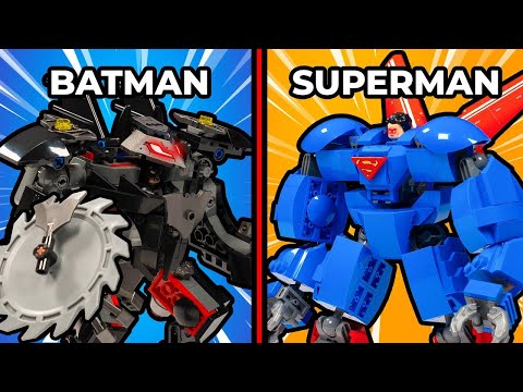 I Built LEGO Batman vs Superman Mechs