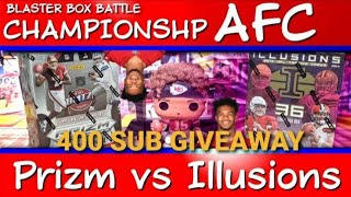Ep. 52 | Prizm vs Illusions -AFC Championship (Blaster Box Battle) Football Card Opening -Hey Kyler!