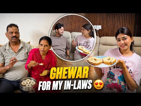 First Time Making Ghewar for My In-Laws! 🥹❤️ | Will They Like It?