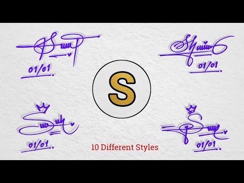 10 stylish signature with S || S letter signature ideas
