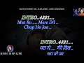 Mat Ro Mere Dil Karaoke With Scrolling Lyrics Eng हिंदी