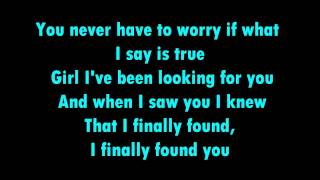 Finally Found You - Enrique Iglesias ft. Sammy Adams with lyrics