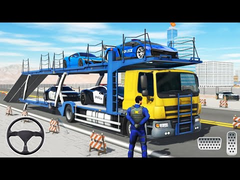 US Police Car Truck Transport - Police Car Simulator Games - Android Gameplay