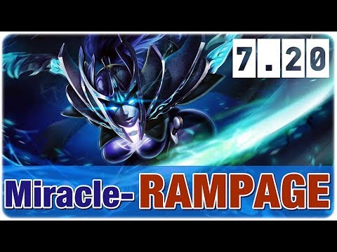 MIRACLE PA RAMPAGE - Easy Game for Him in Dota 7.20