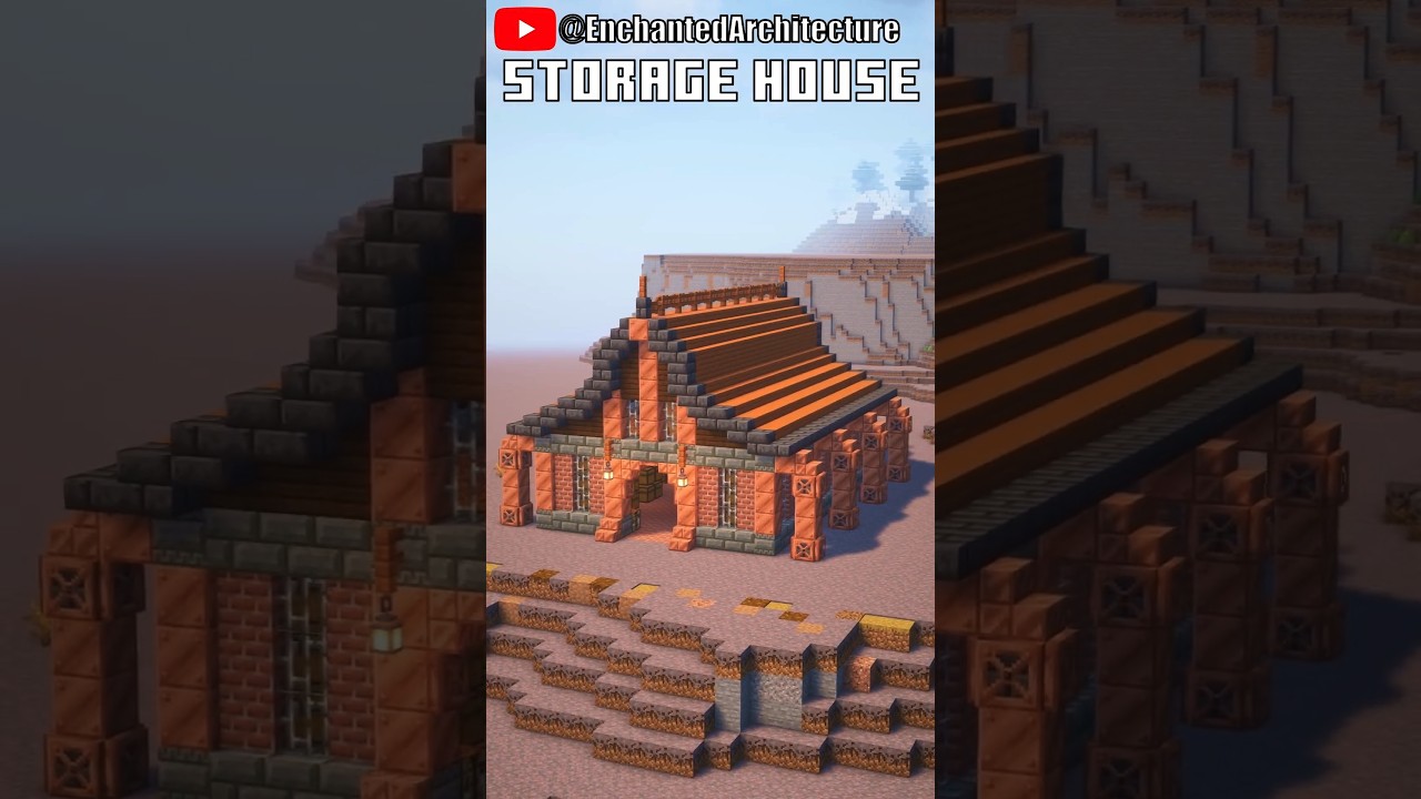 ⚙️ Minecraft Steampunk Simple Storage House ⚙️ | Industrial Storage Solution Build