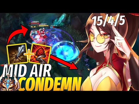 INSANE VAYNE TRICK MID AIR CONDEMN FROM RANK 1 VAYNE | LEAGUE OF LEGENDS SEASON 12 - SEASON 2022