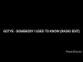 Gotye Somebody I Used To Know Radio Edit High Tone 0 3 Version