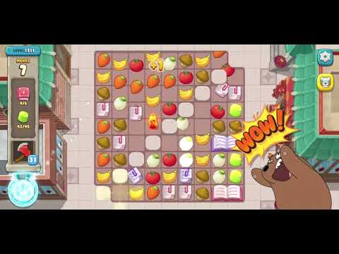 We Bare Bears Match3 Repairs Level 1311 - No Boosters