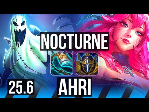 NOCTURNE vs AHRI (MID) | 6/1/5 | KR Master | 25.6
