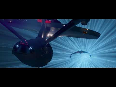 U.S.S. Enterprise chases D7-Battlecruiser into warp - fan animation (WIP)