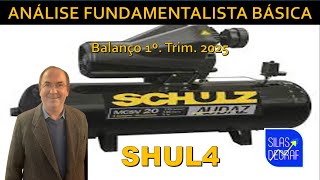 SHUL4 - SCHULZ S/A. BASIC FUNDAMENTAL ANALYSIS. PROF. SILAS DEGRAF. BALANCE SHEET 1ST QUARTER 2025