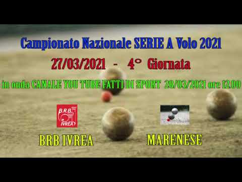 Bocce Campionato Serie A 2021 :  Promo  BRB Ivrea - Marenese