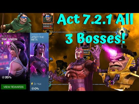 Act 7.2.1 All 3 Boss Fights! Counters! Solos! Beta! - Marvel Contest of Champions