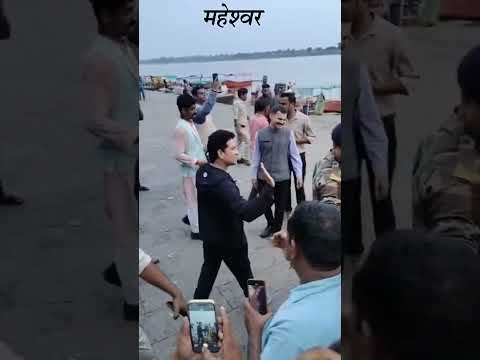 Sachin Tendulkar in Maheshwar