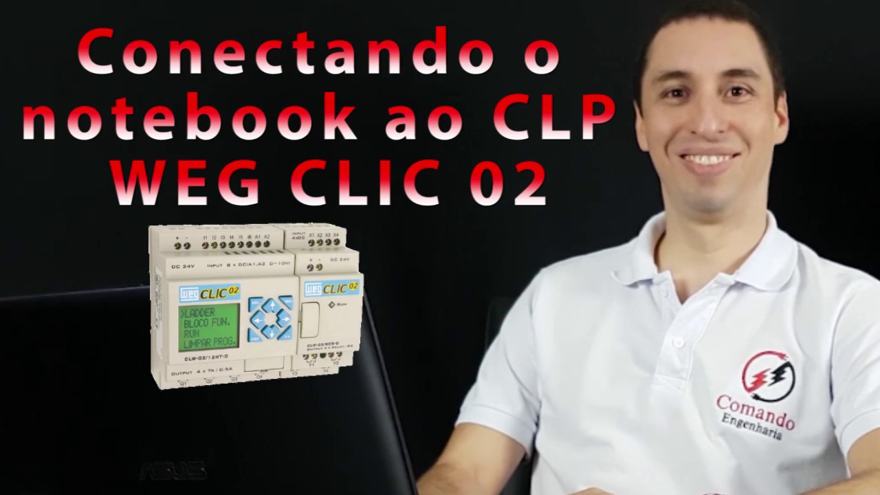Connecting PLC WEG CLIC-02 to notebook